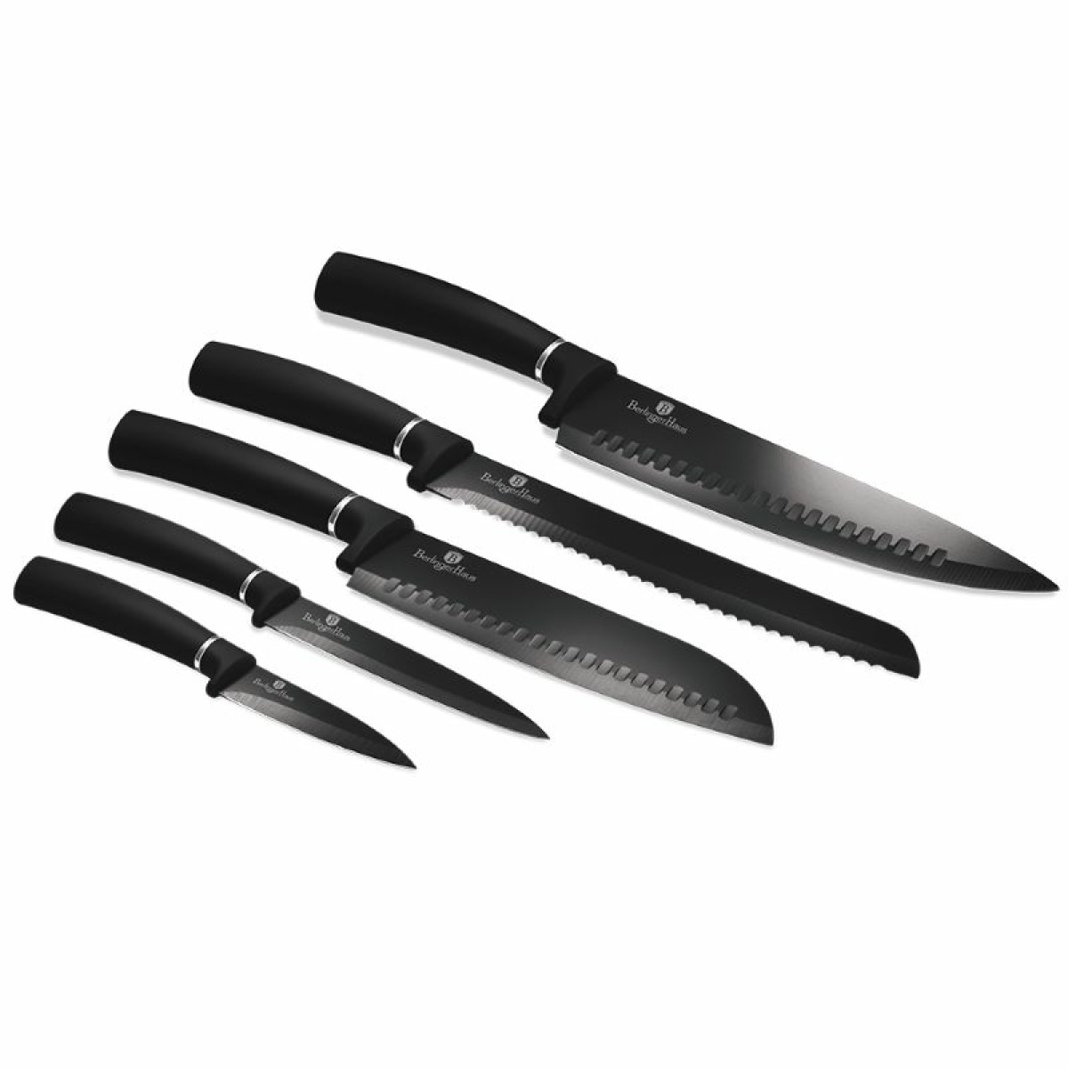 Set i Thikave 6cp me dërrasë për prerje BAMBU BLACK - Figura 2