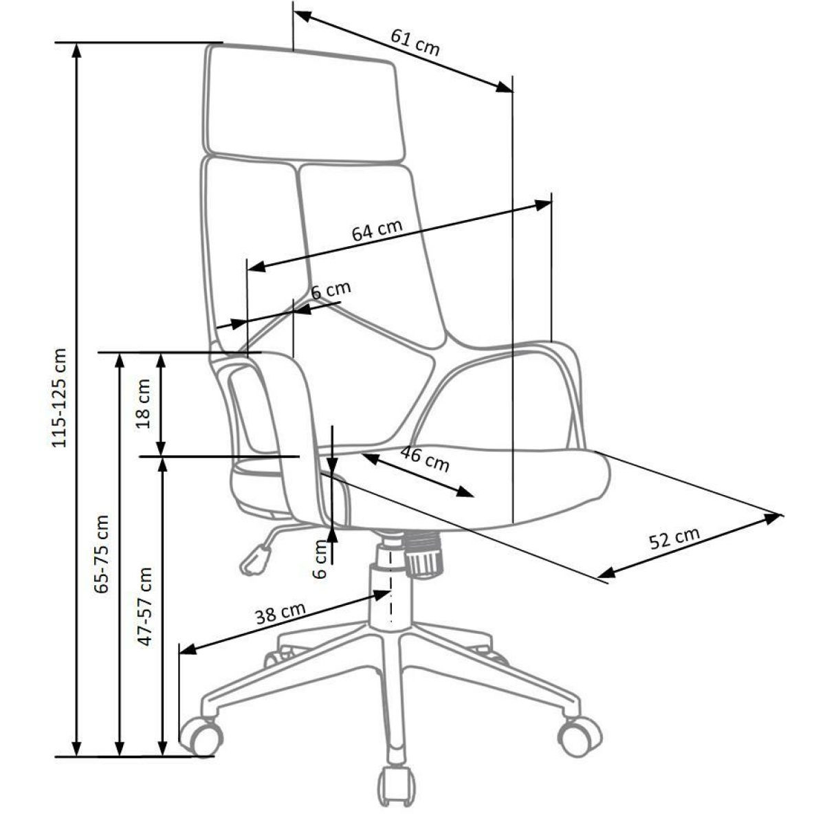 Karrige per zyre VOYAGER - Figura 3