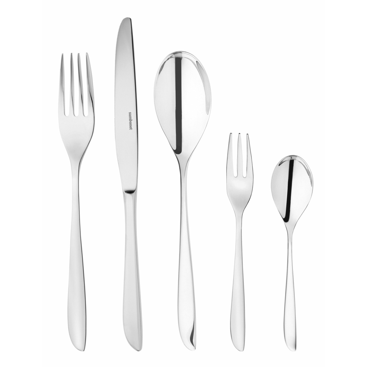 Set thika, lugë dhe pirunjë 60cp