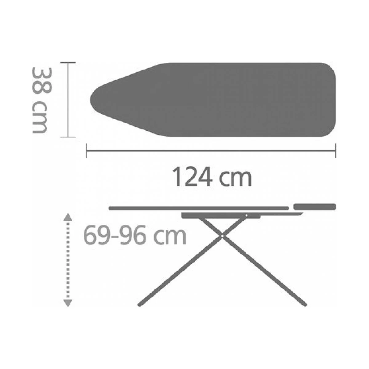 Tavoline per hekurosje 124X38cm - Figura 2