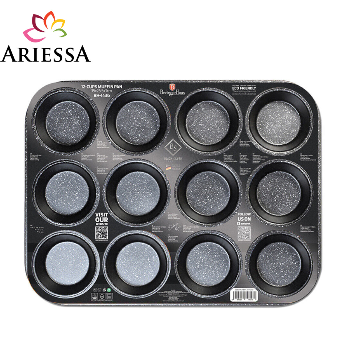 Tepsi per muffins 12 cp - Figura 2