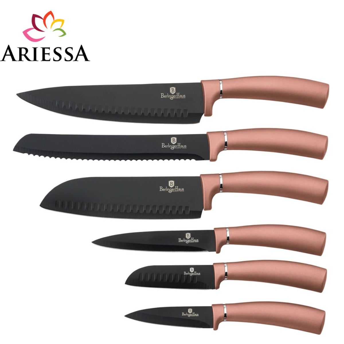 Set i thikave 6 cp Rose Gold