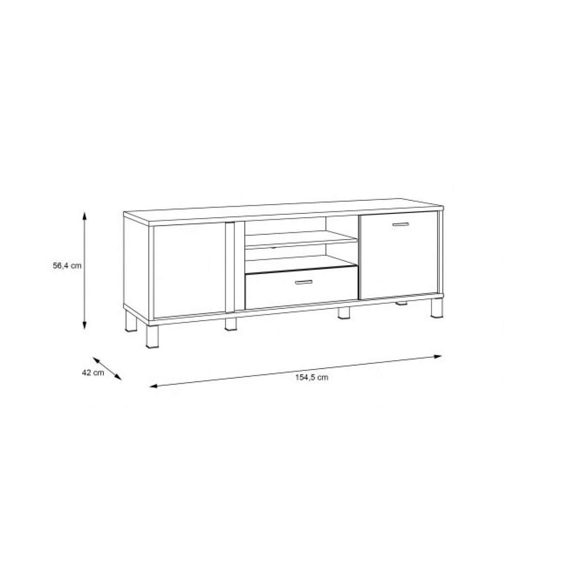 Komodë për TV Hayato - Figura 4