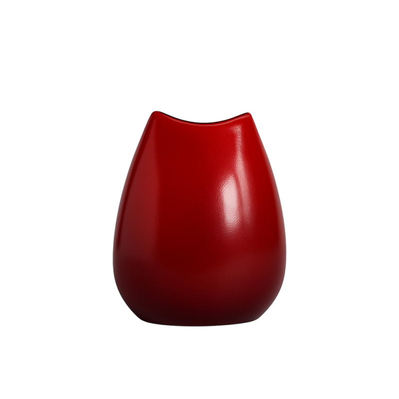 Red vase