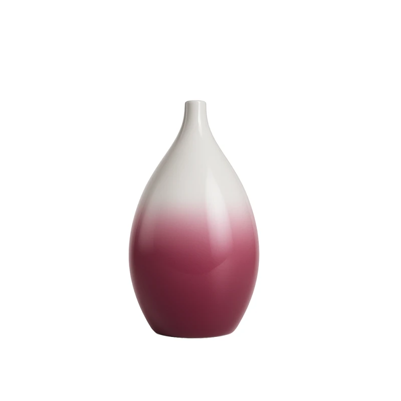 Purple and white vase