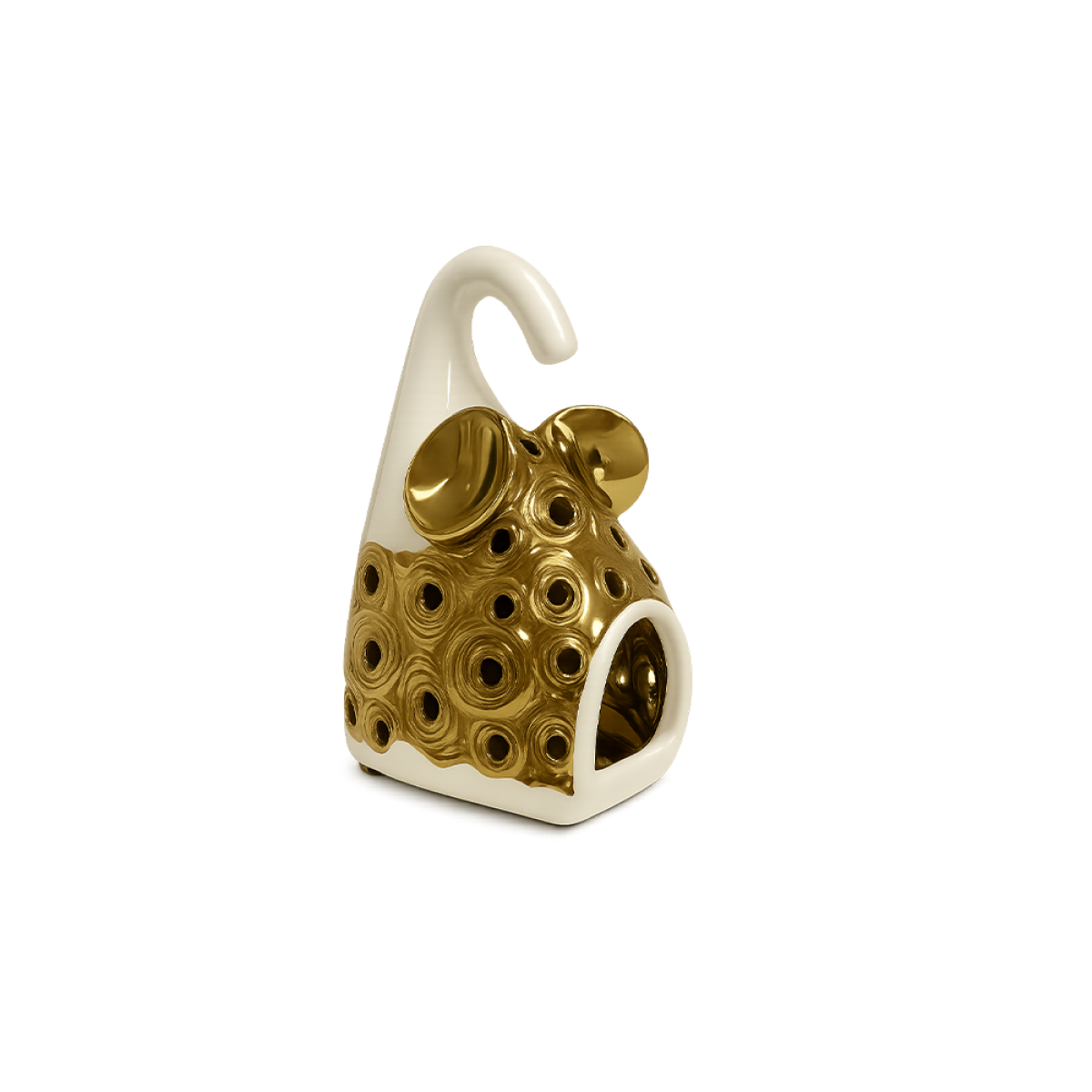 White gold mini elephant lantern